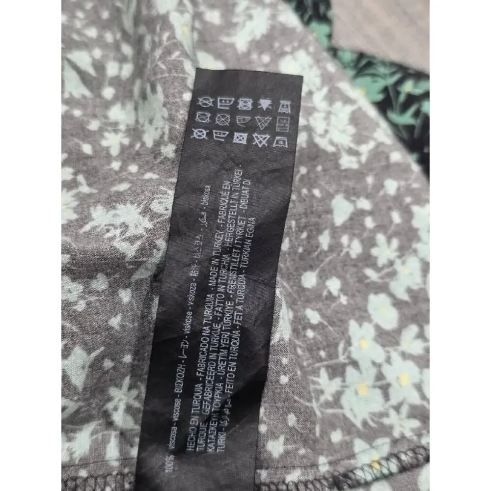 Zara The Angel Prairie Floral Midi Dress boho cottagecore Green Medium A005893 - Picture 10 of 11